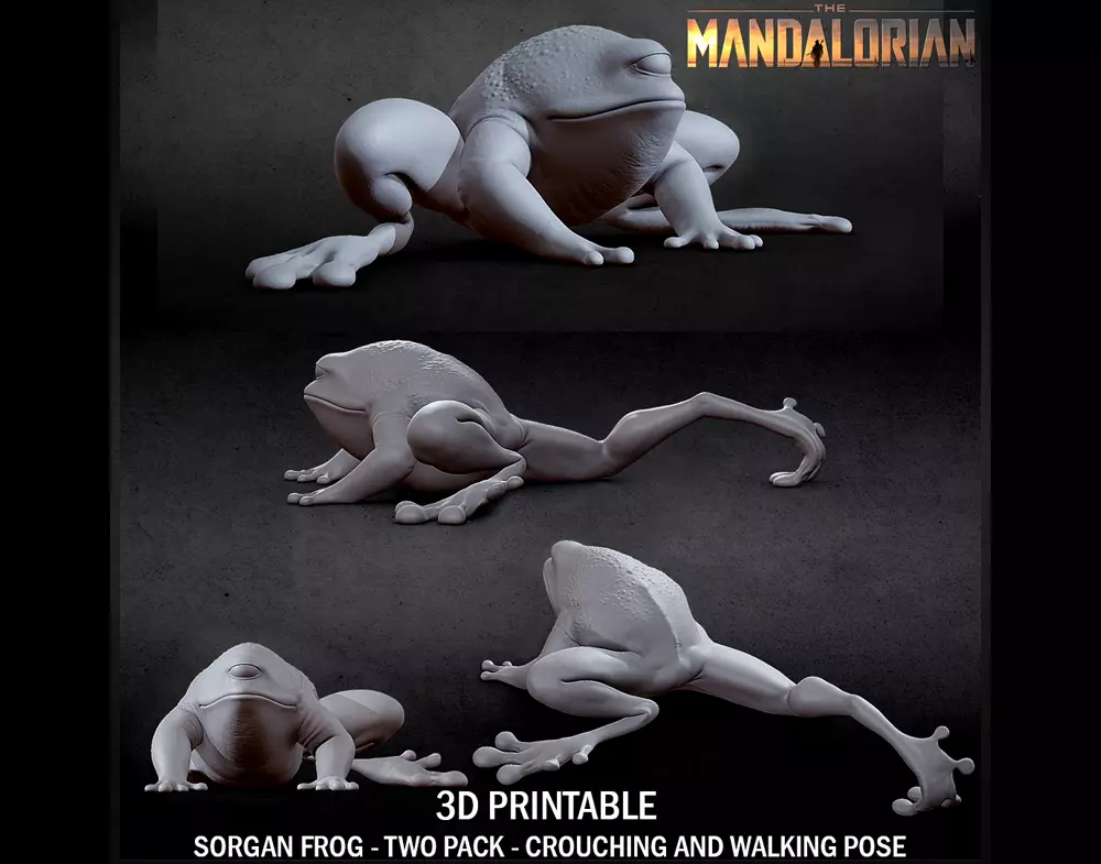 3D PRINTABLE SORGAN FROG TWO PACK THE MANDALORIAN 3D print model_0