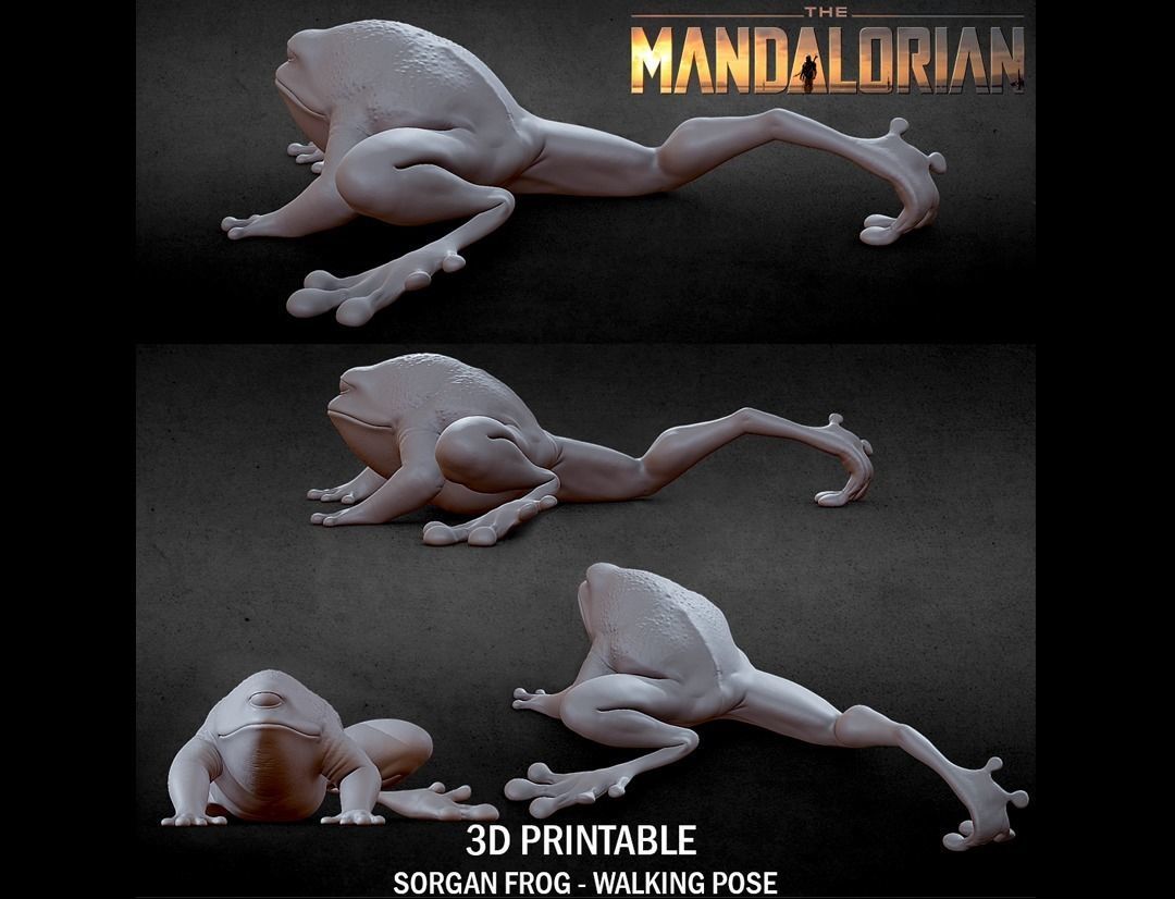 3D PRINTABLE SORGAN FROG TWO PACK THE MANDALORIAN 3D print model_3
