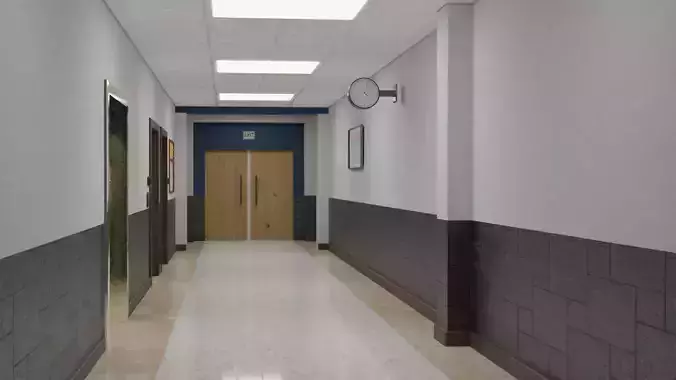 School Corridor