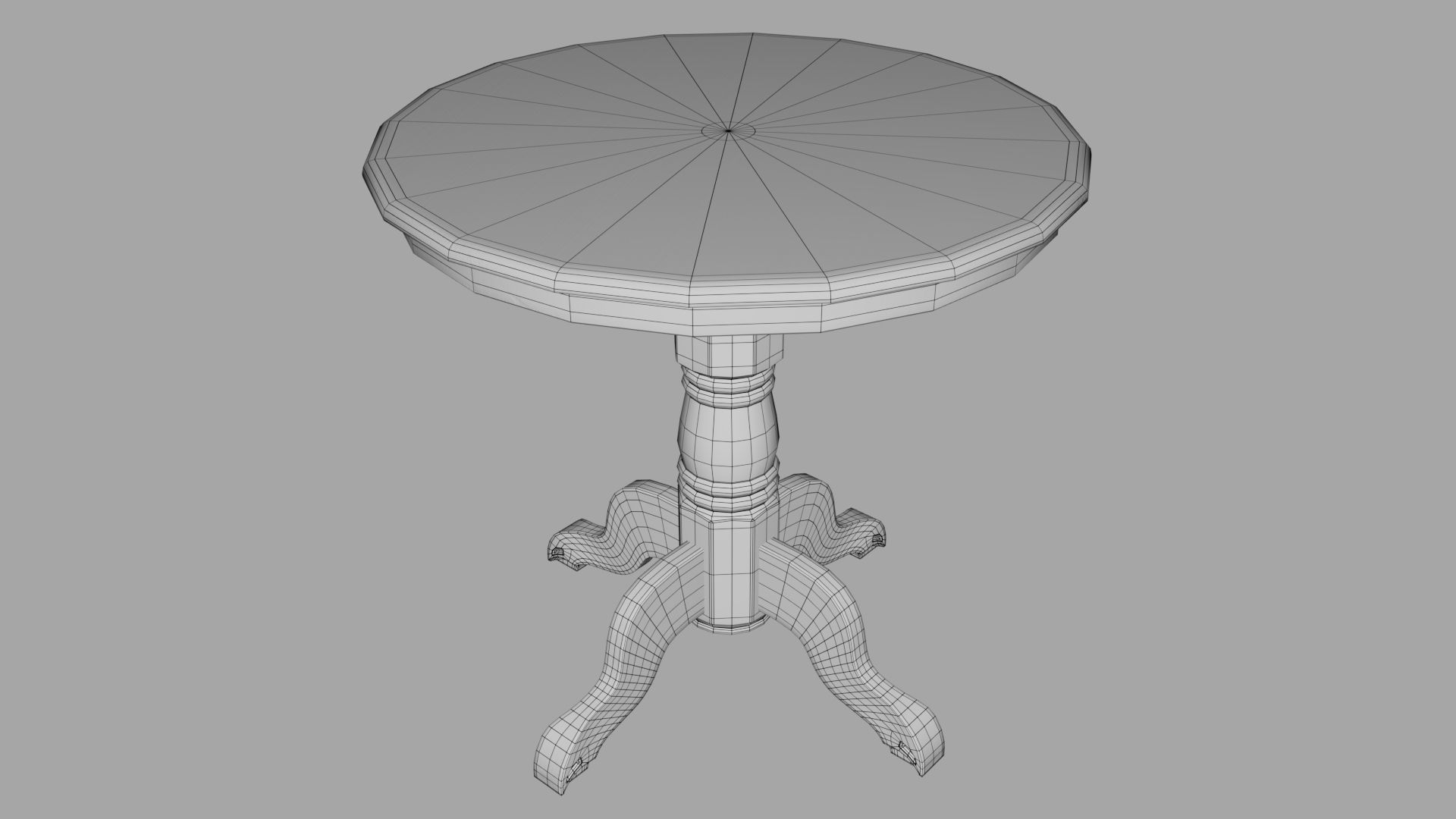 Fantasy Table Low-poly 3D model_6