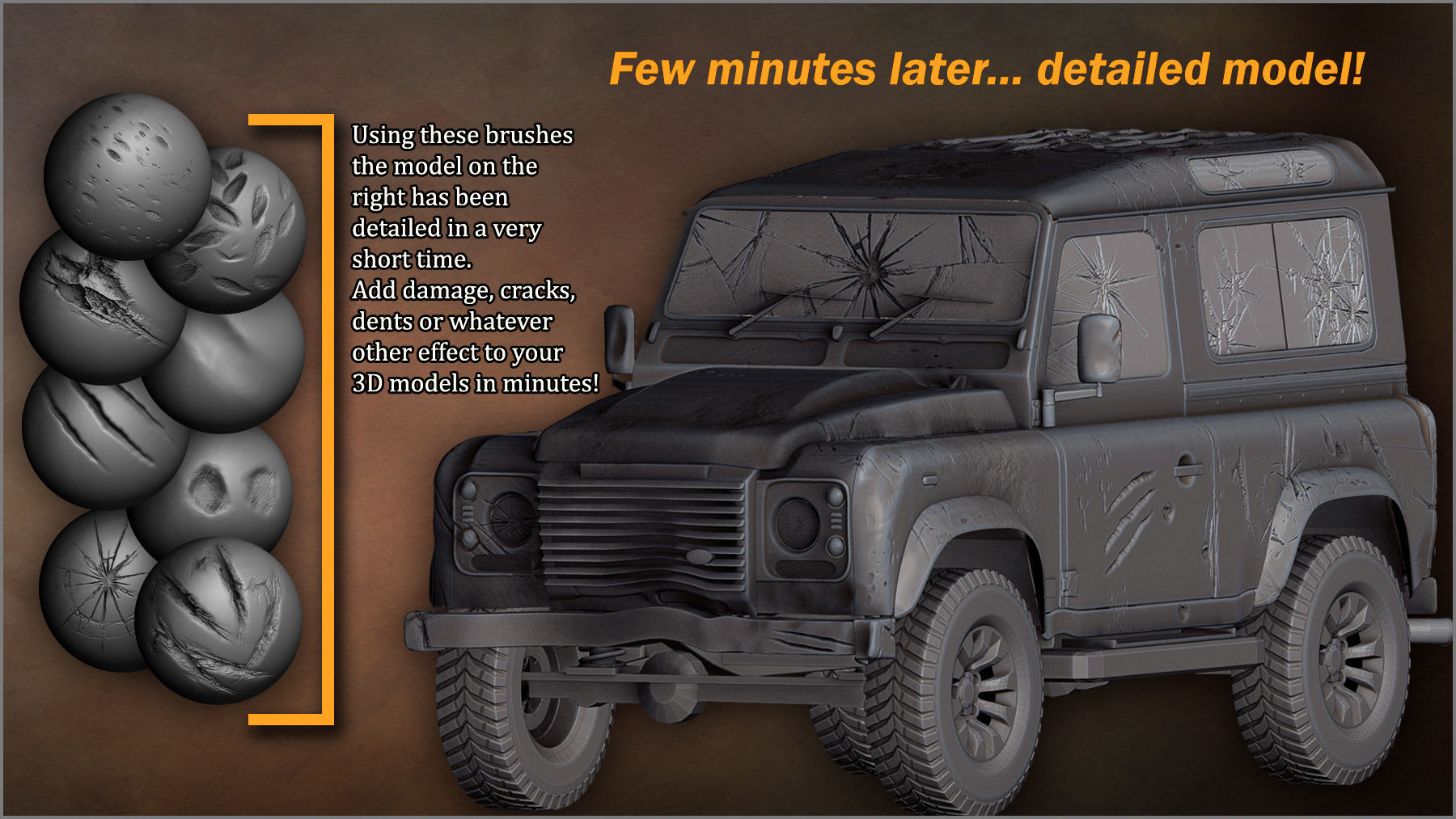 Damage Maker for ZBrush and Blender Texture | CGTrader