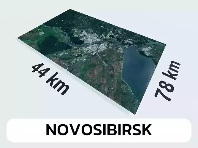 Novosibirsk Russia City Landscape 3D Model