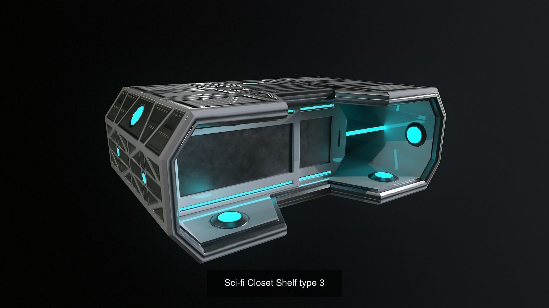 sci fi furniture tables chairs and desks 3D Model Collection_13