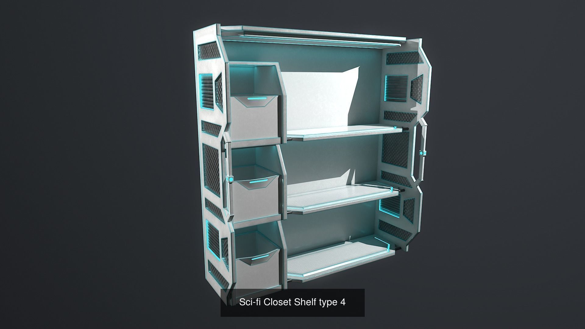 sci fi furniture tables chairs and desks 3D Model Collection_14
