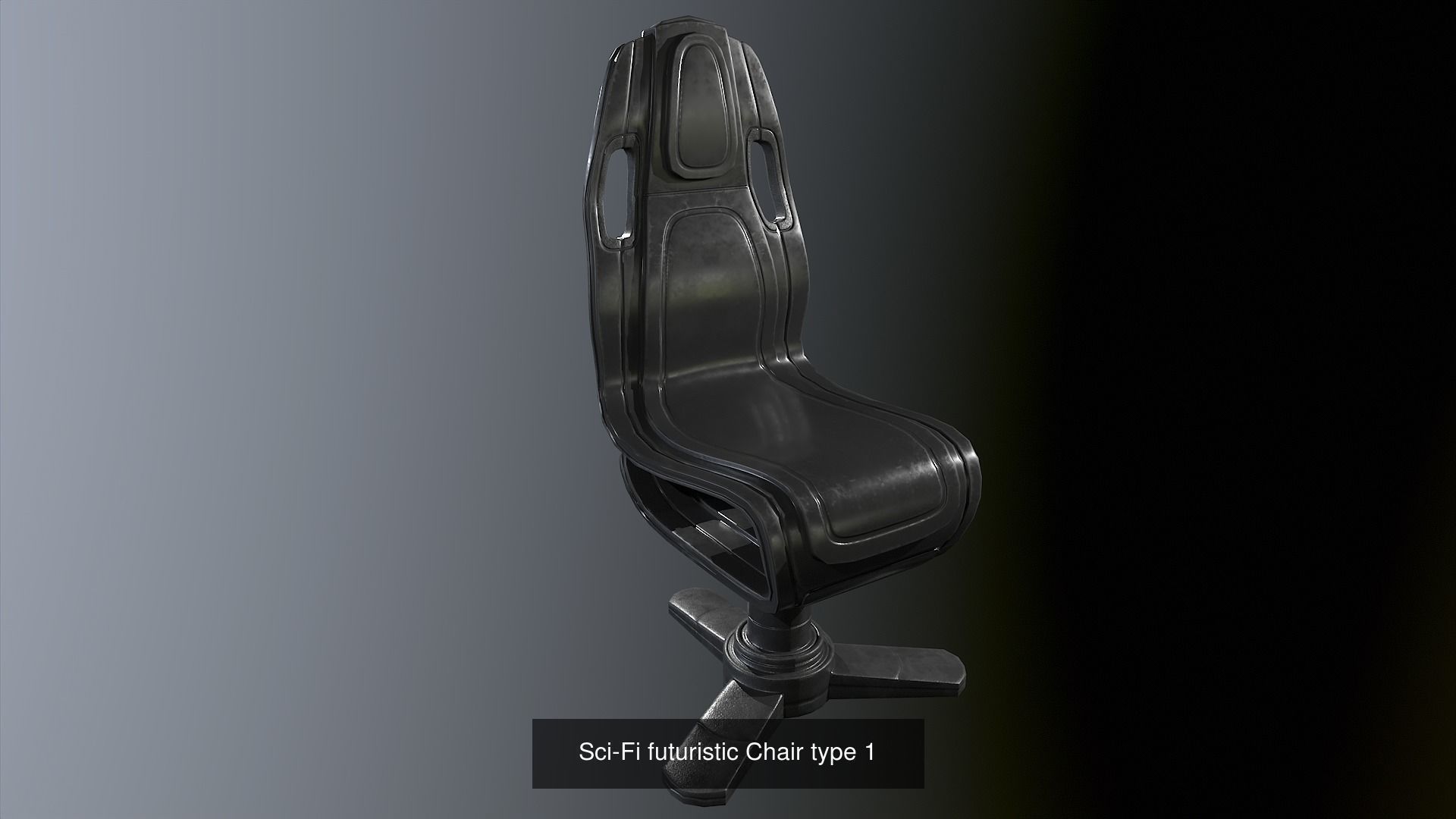 sci fi furniture tables chairs and desks 3D Model Collection_9