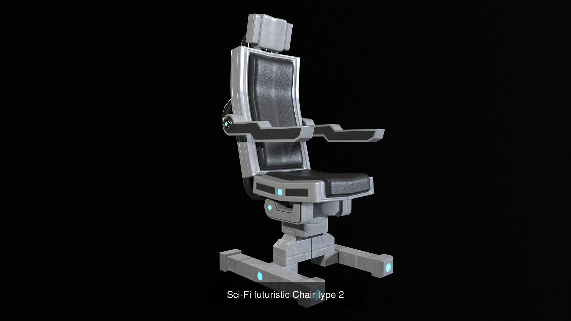 sci fi furniture tables chairs and desks 3D Model Collection_10