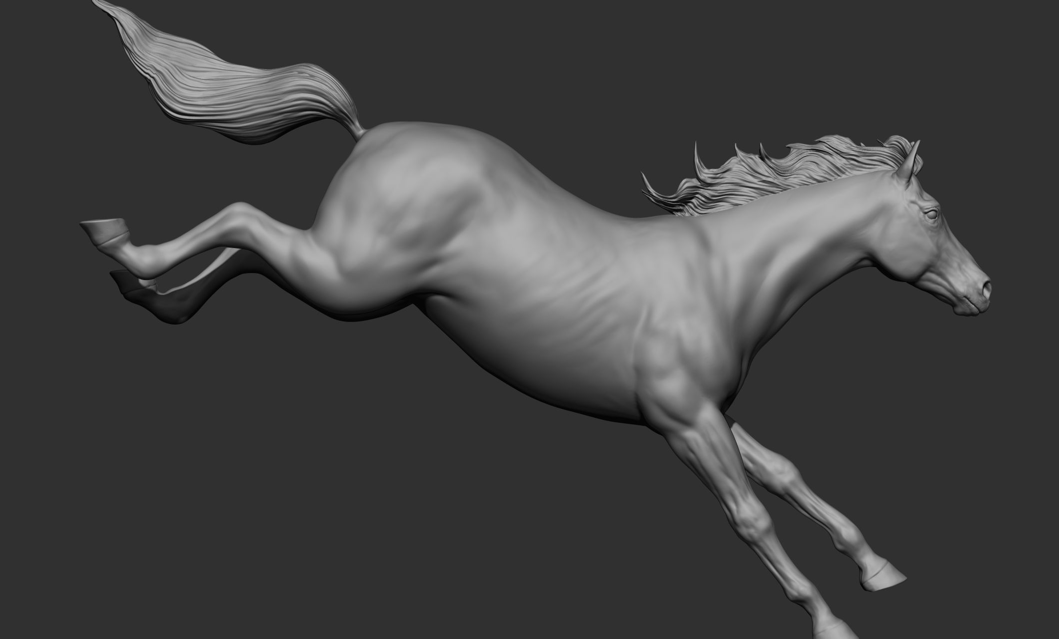 18 horse poses 3D model_82