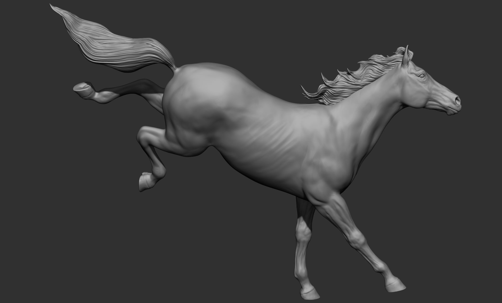 18 horse poses 3D model_47