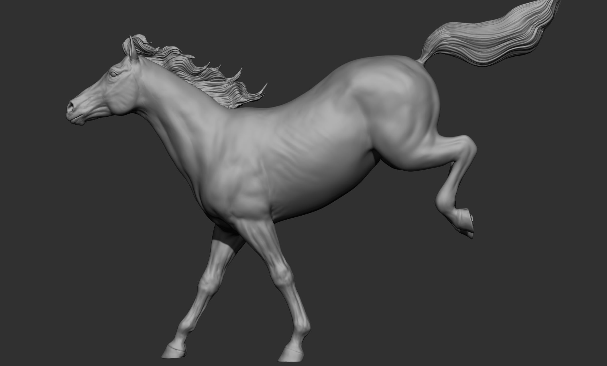 18 horse poses 3D model_23