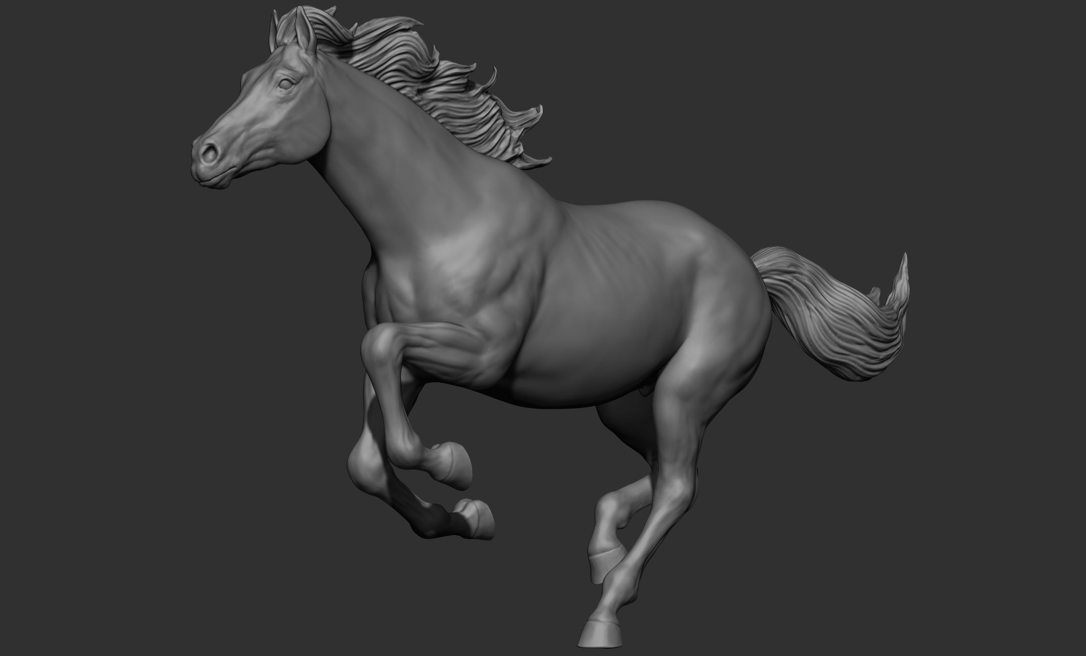18 horse poses 3D model_1