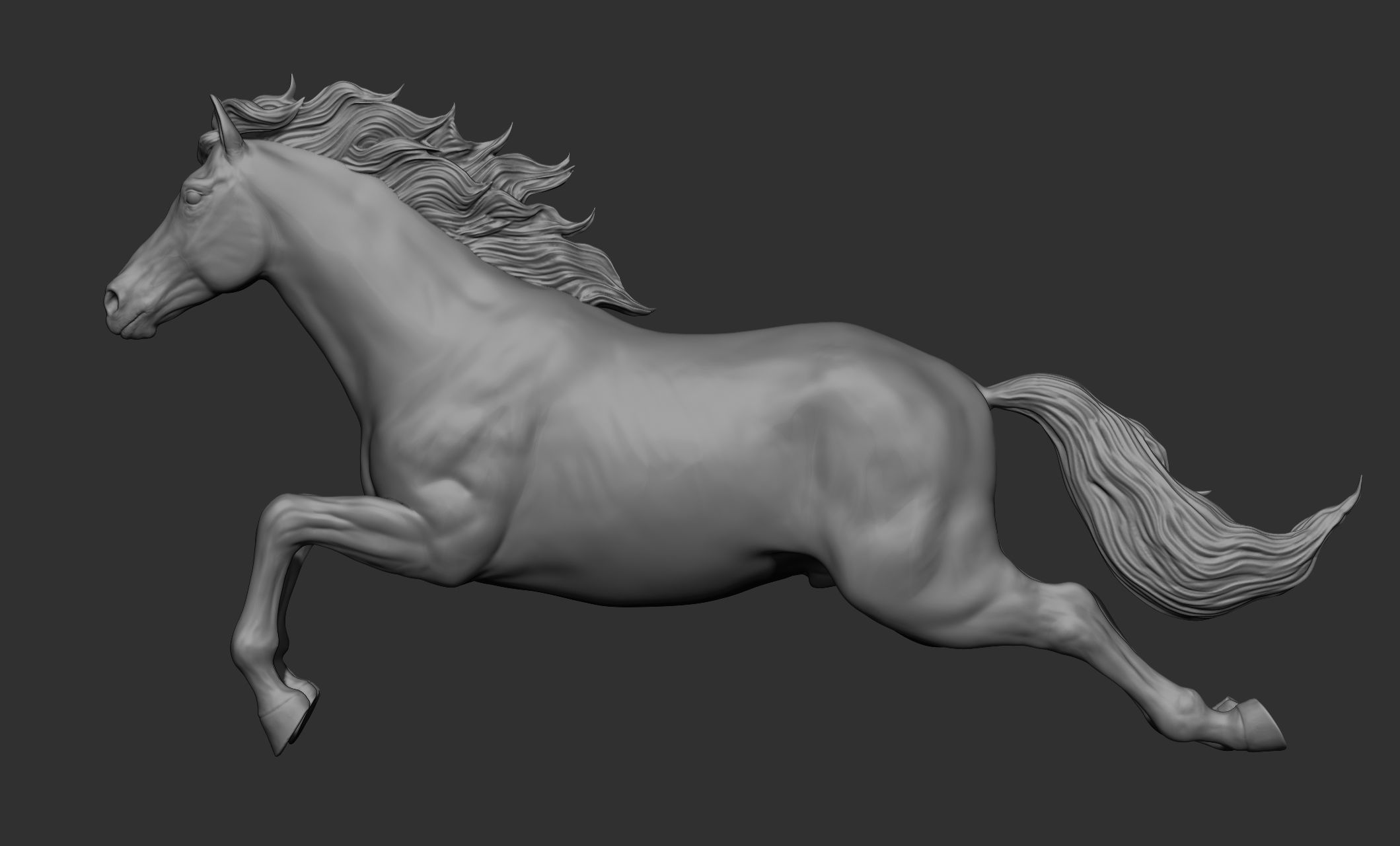 18 horse poses 3D model_8