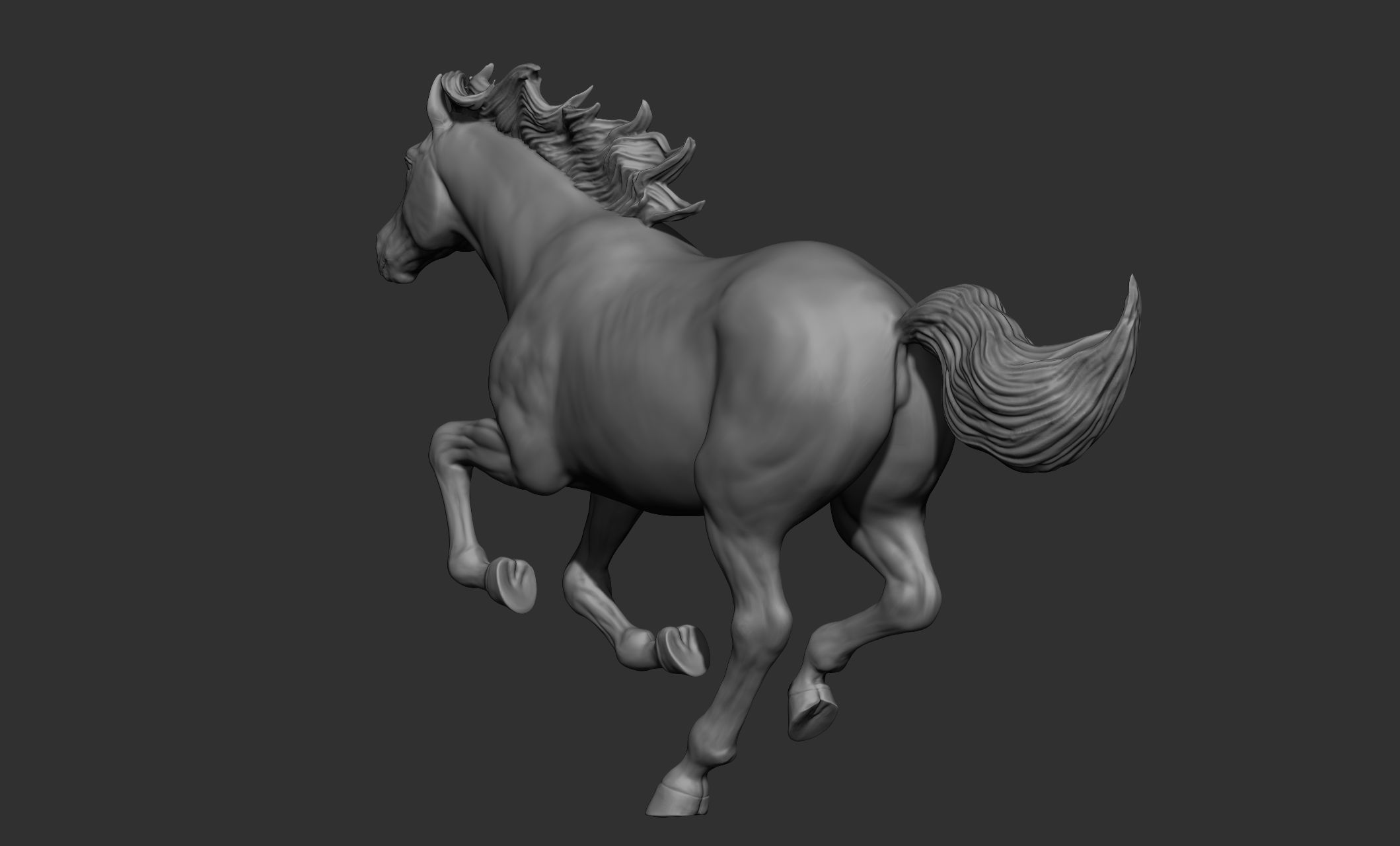 18 horse poses 3D model_3