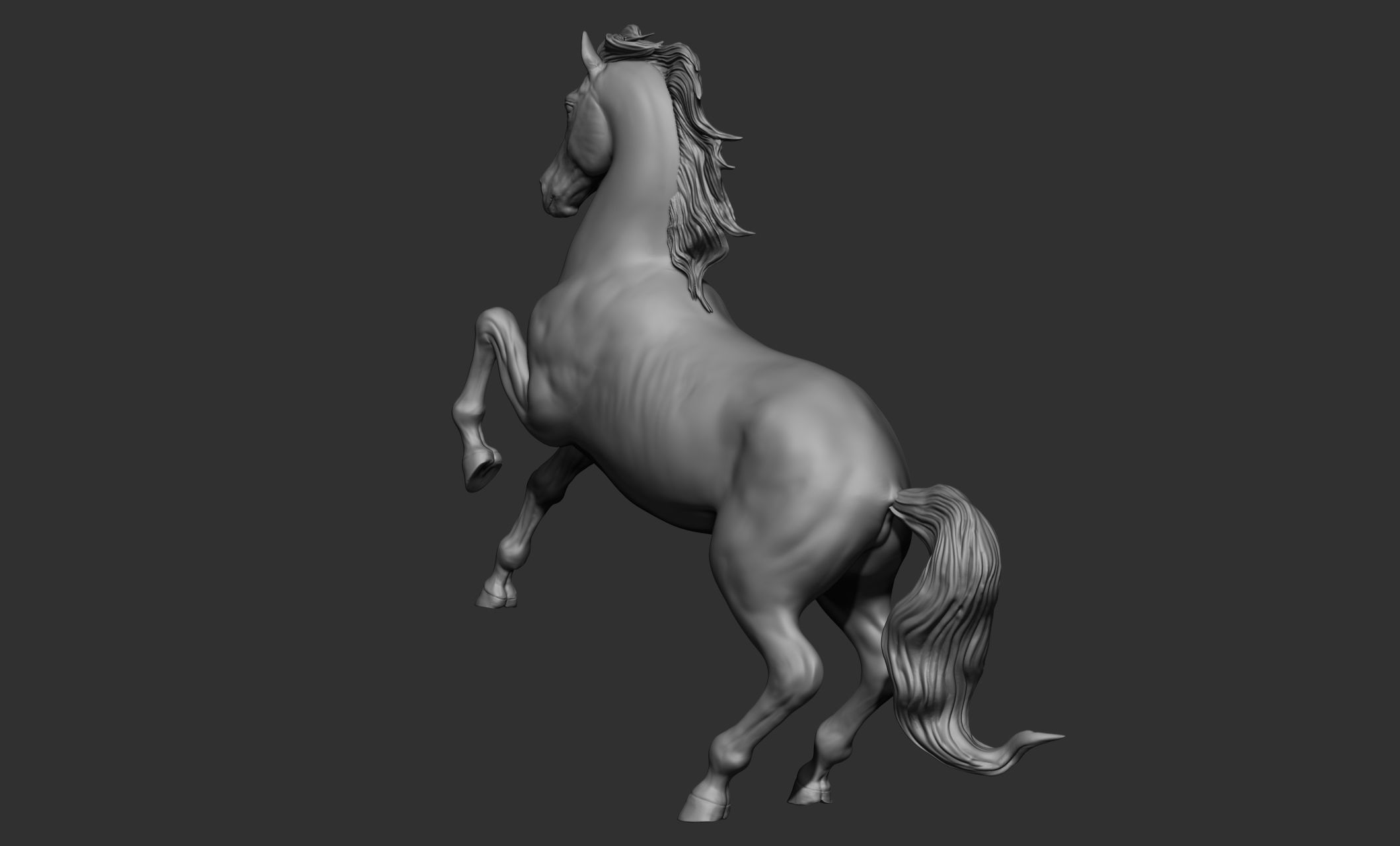 18 horse poses 3D model_56