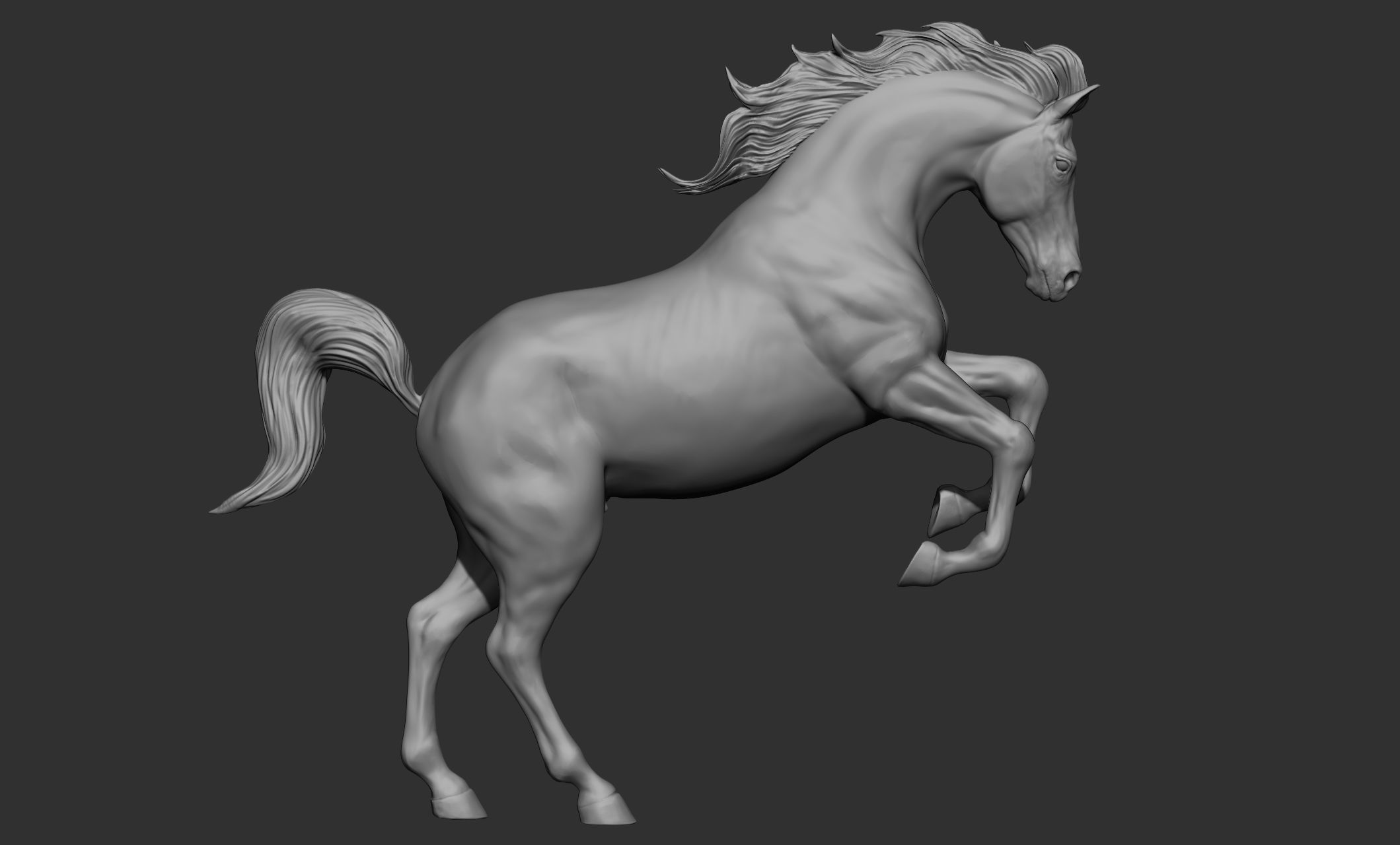 18 horse poses 3D model_52