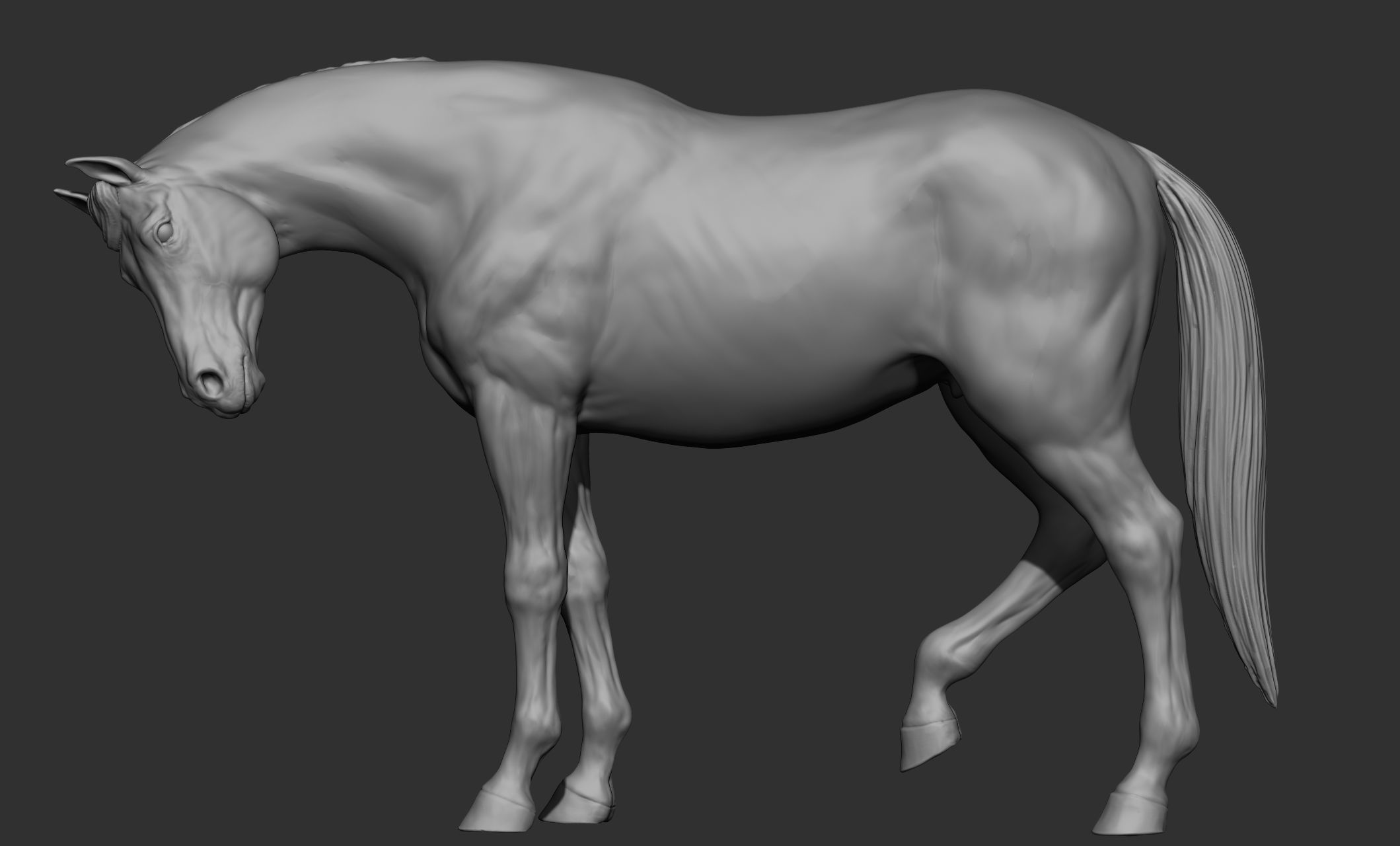 18 horse poses 3D model_71