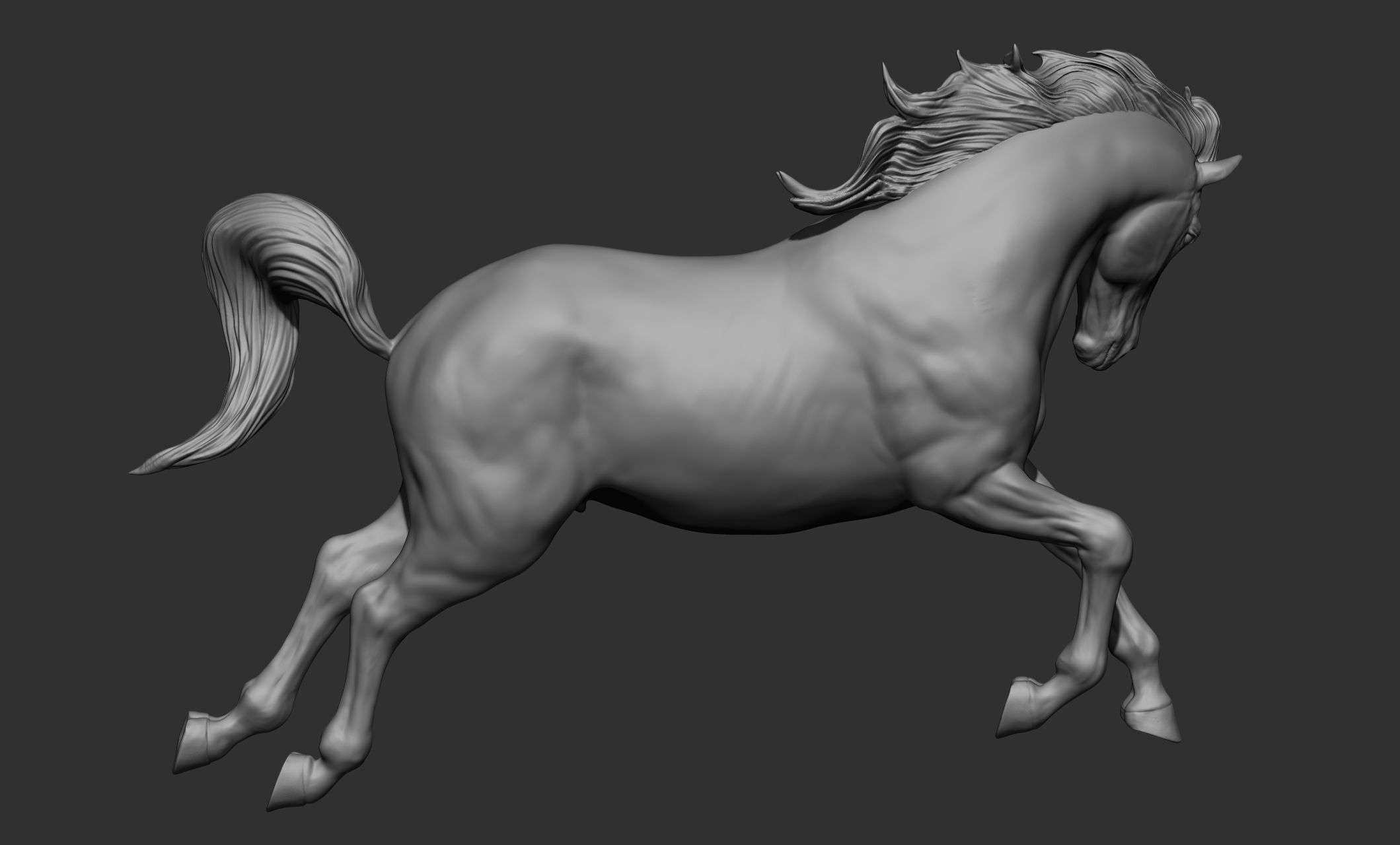 18 horse poses 3D model_36