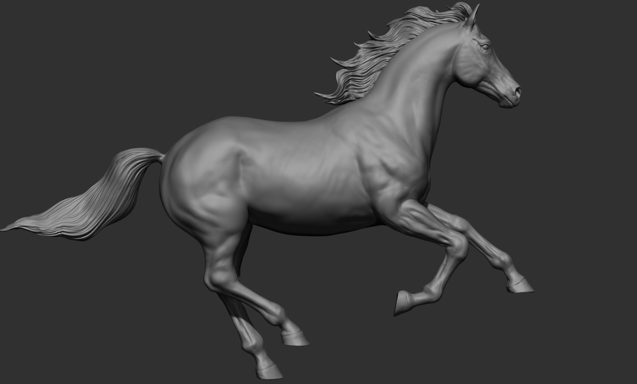 18 horse poses 3D model_15