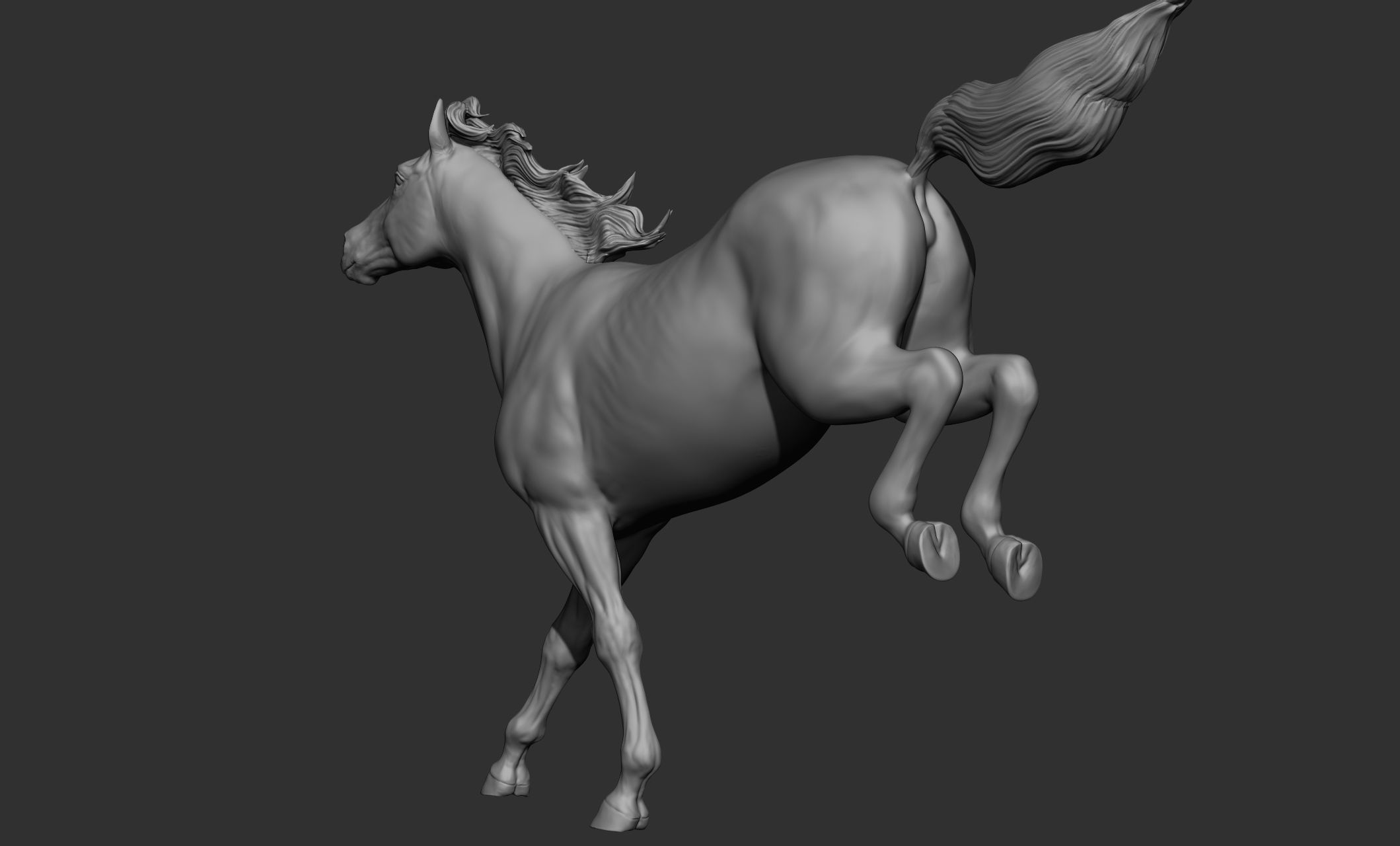 18 horse poses 3D model_24