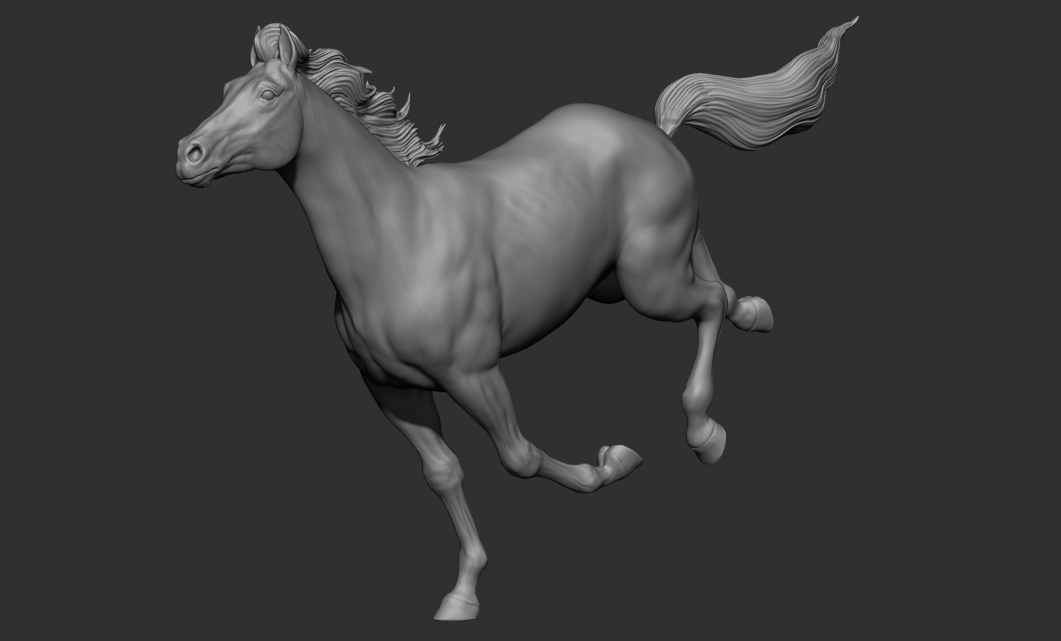 18 horse poses 3D model_59