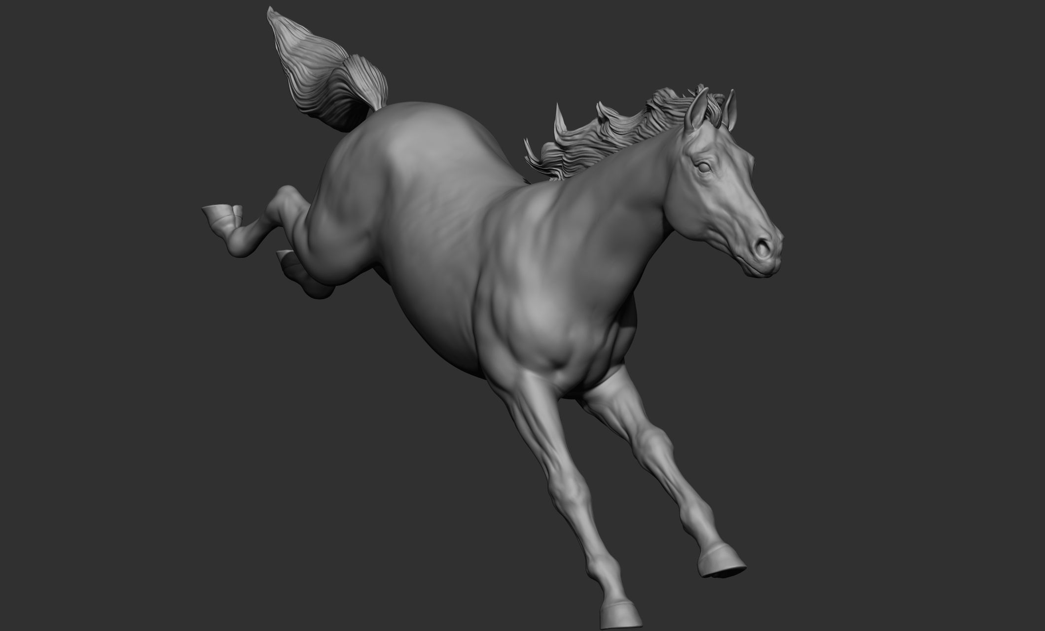 18 horse poses 3D model_83