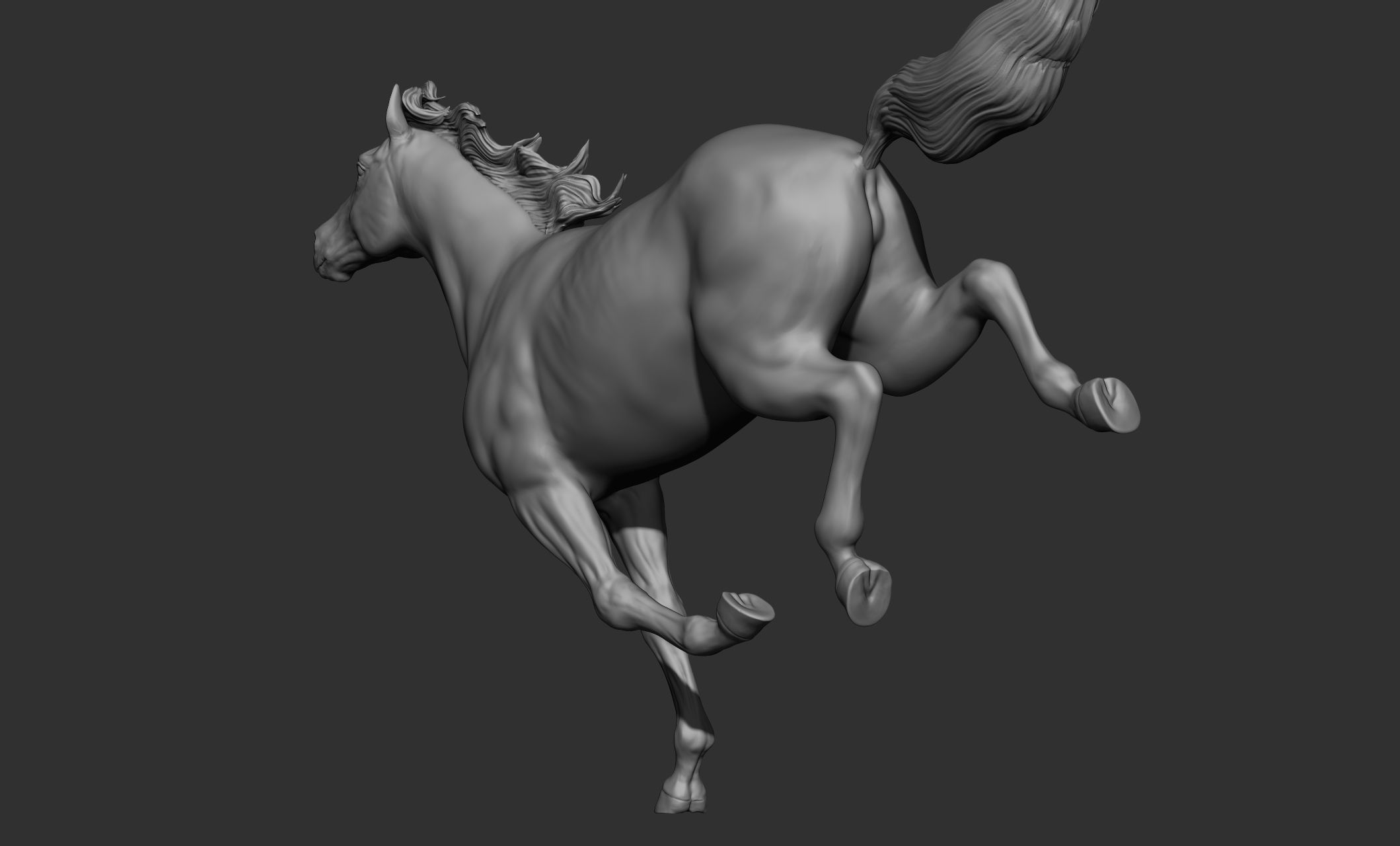 18 horse poses 3D model_61