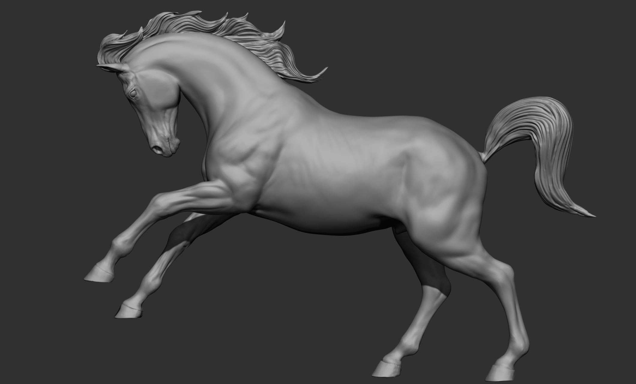 18 horse poses 3D model_29