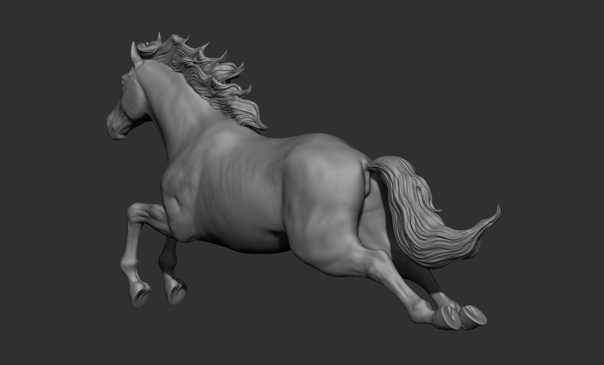 18 horse poses 3D model_9