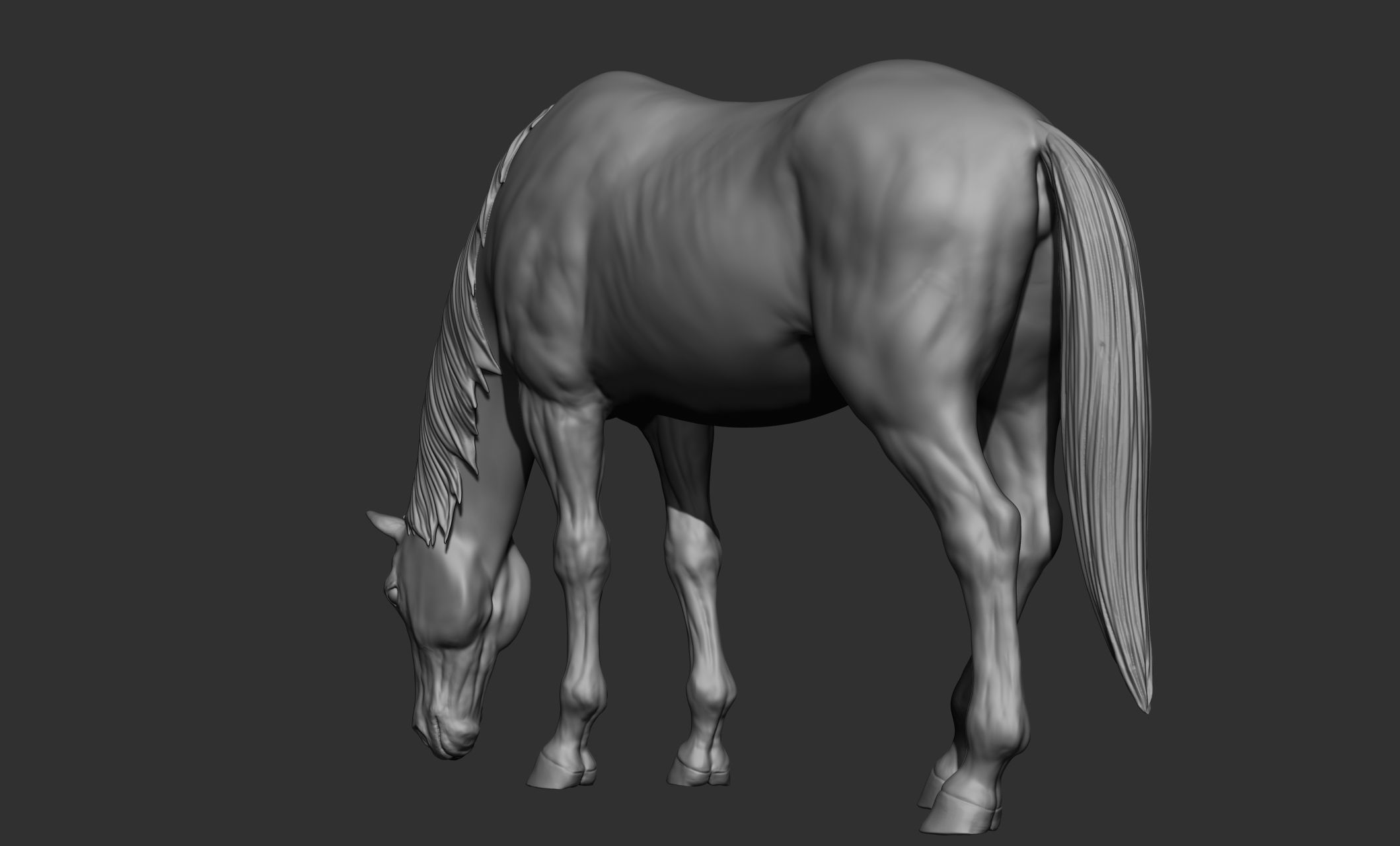 18 horse poses 3D model_86