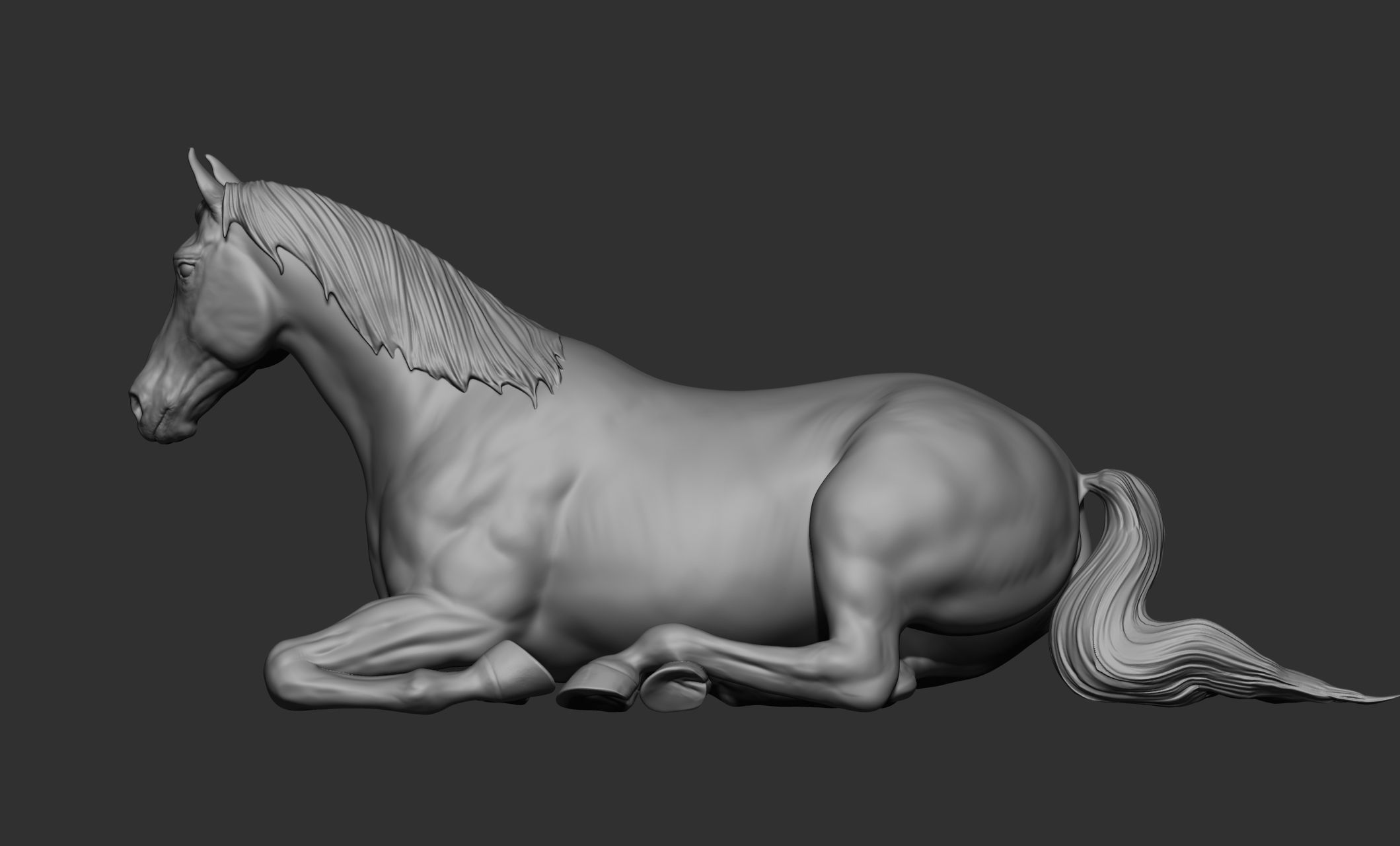 18 horse poses 3D model_90