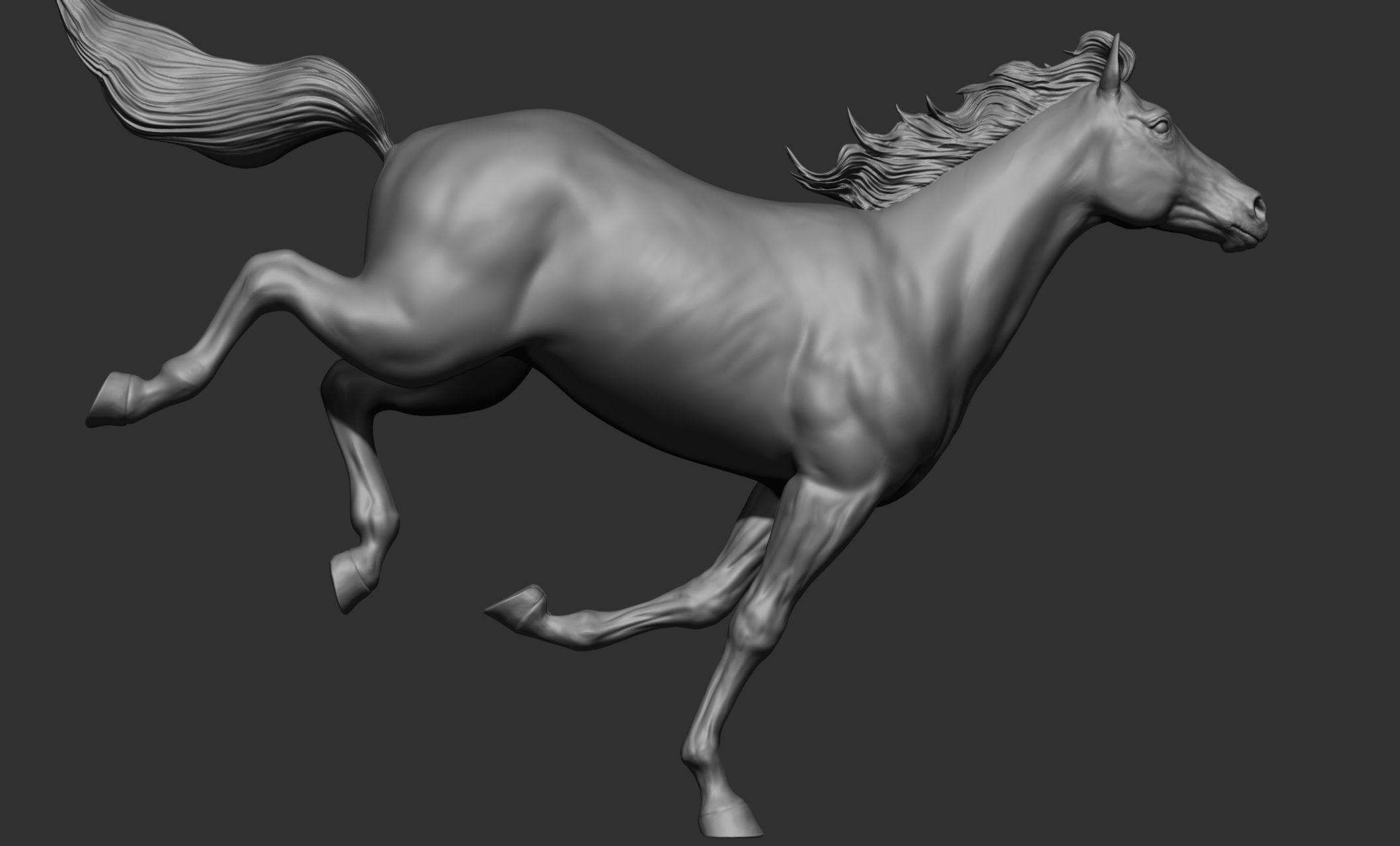 18 horse poses 3D model_63