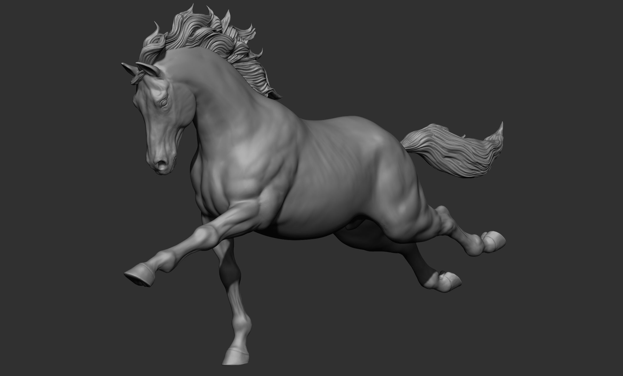 18 horse poses 3D model_65