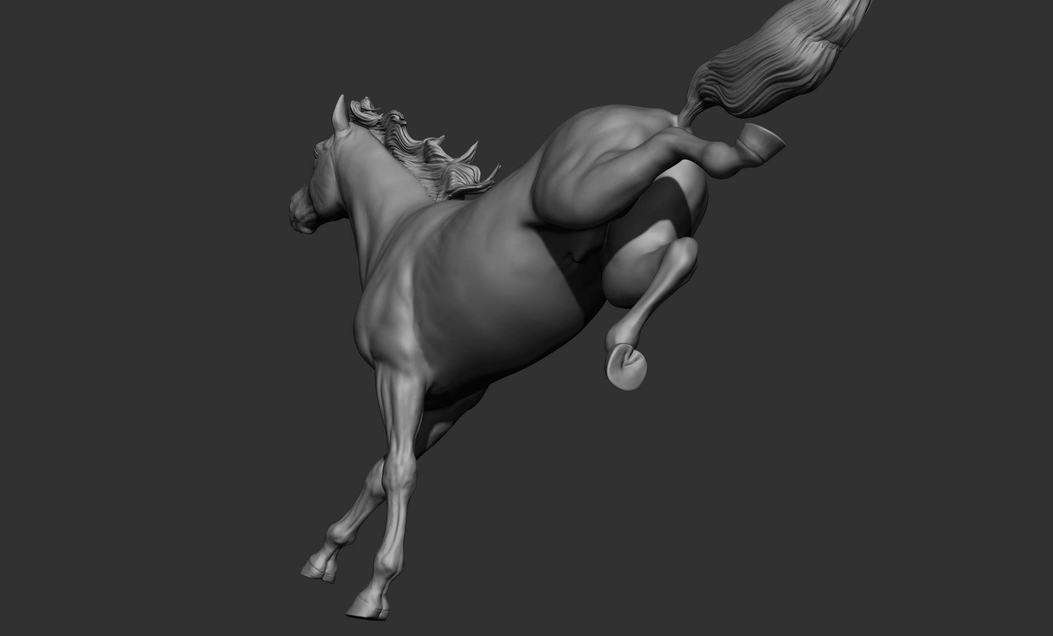 18 horse poses 3D model_46