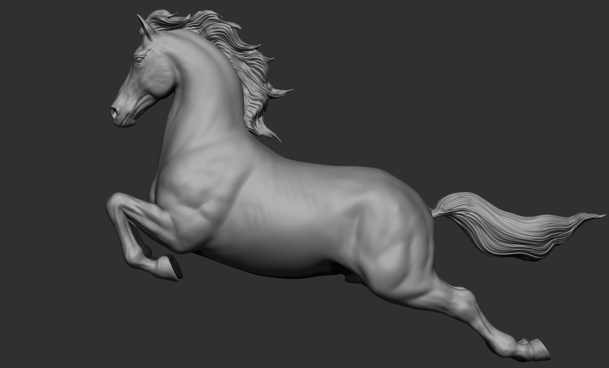 18 horse poses 3D model_40