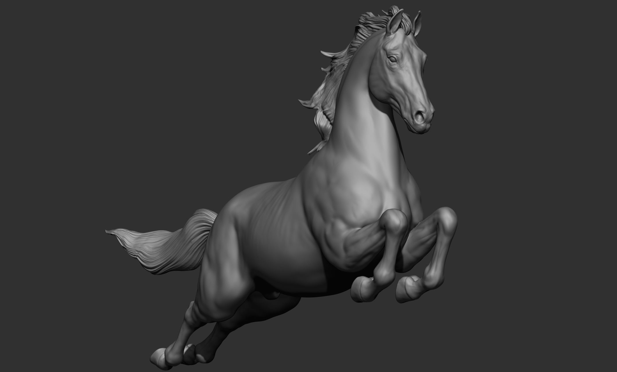 18 horse poses 3D model_43