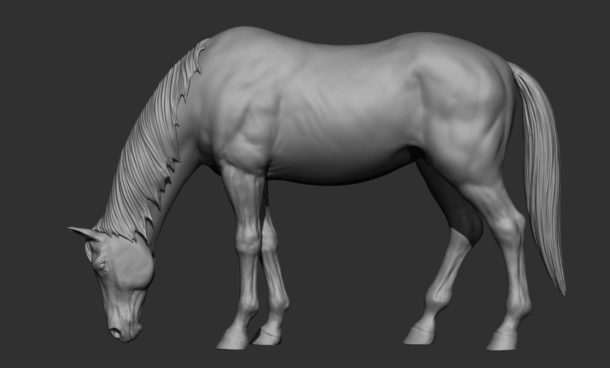 18 horse poses 3D model_85