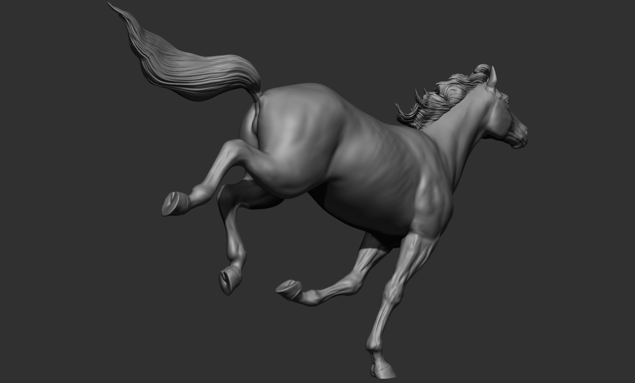 18 horse poses 3D model_62