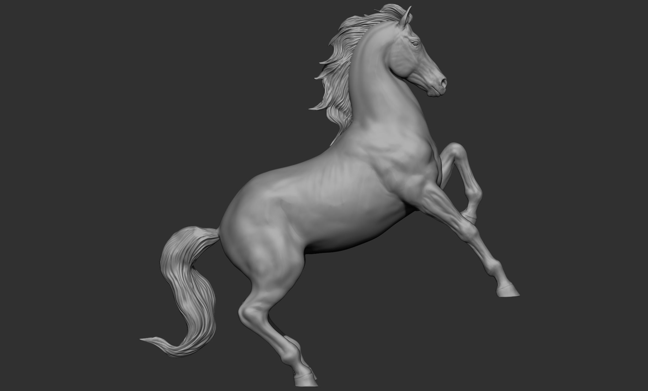 18 horse poses 3D model_57