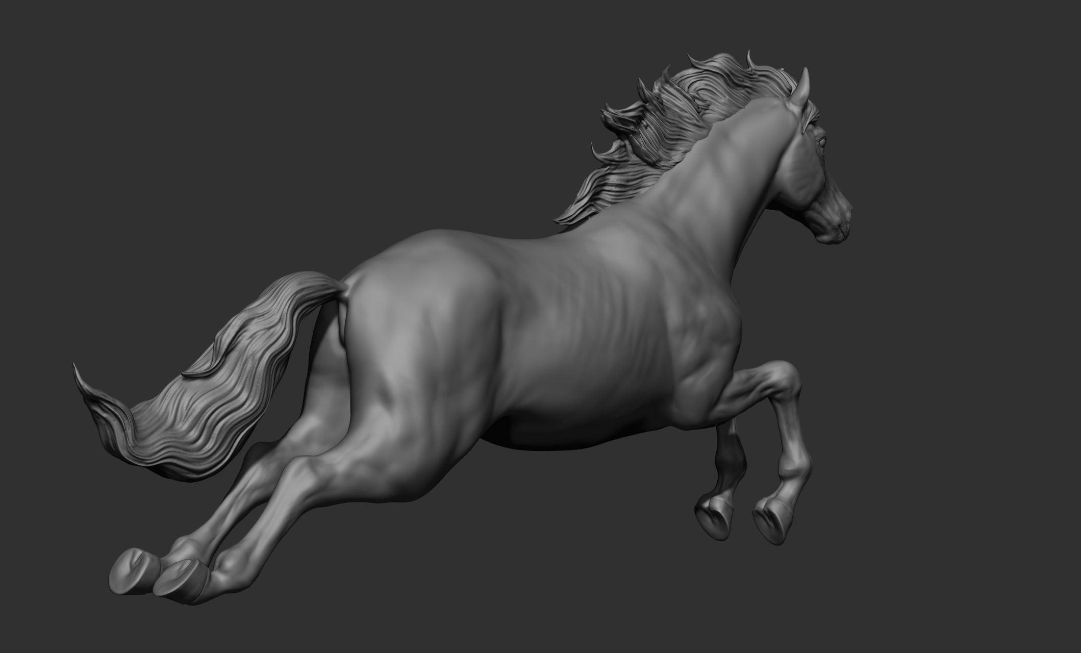 18 horse poses 3D model_10