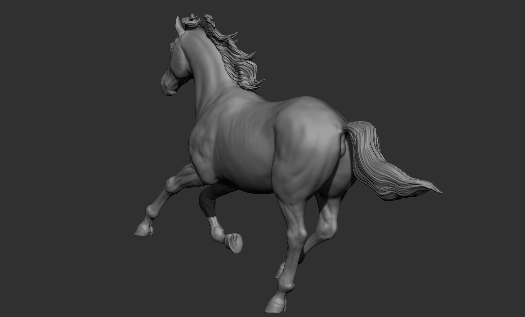 18 horse poses 3D model_14