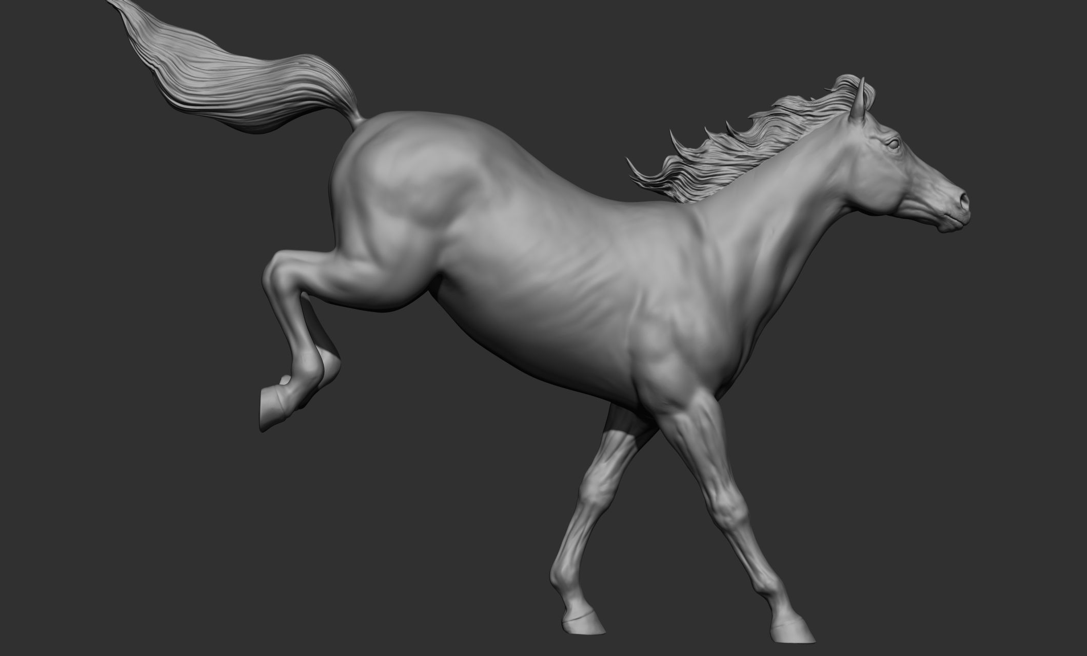 18 horse poses 3D model_25