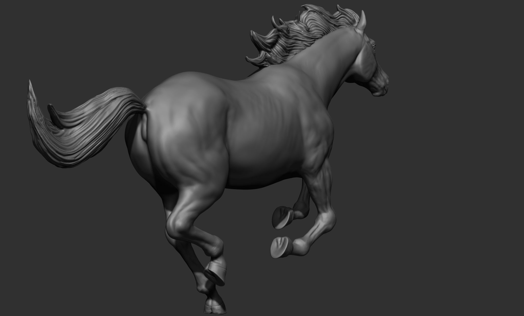 18 horse poses 3D model_4