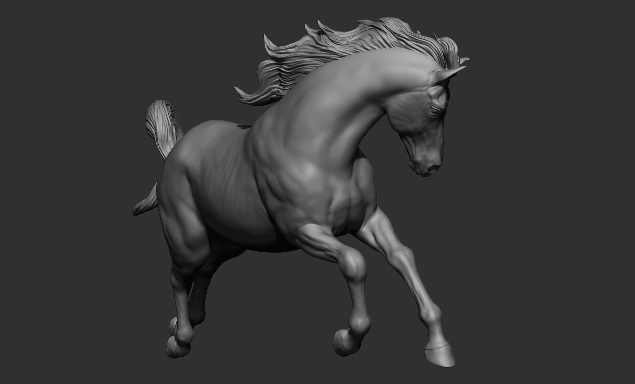 18 horse poses 3D model_37