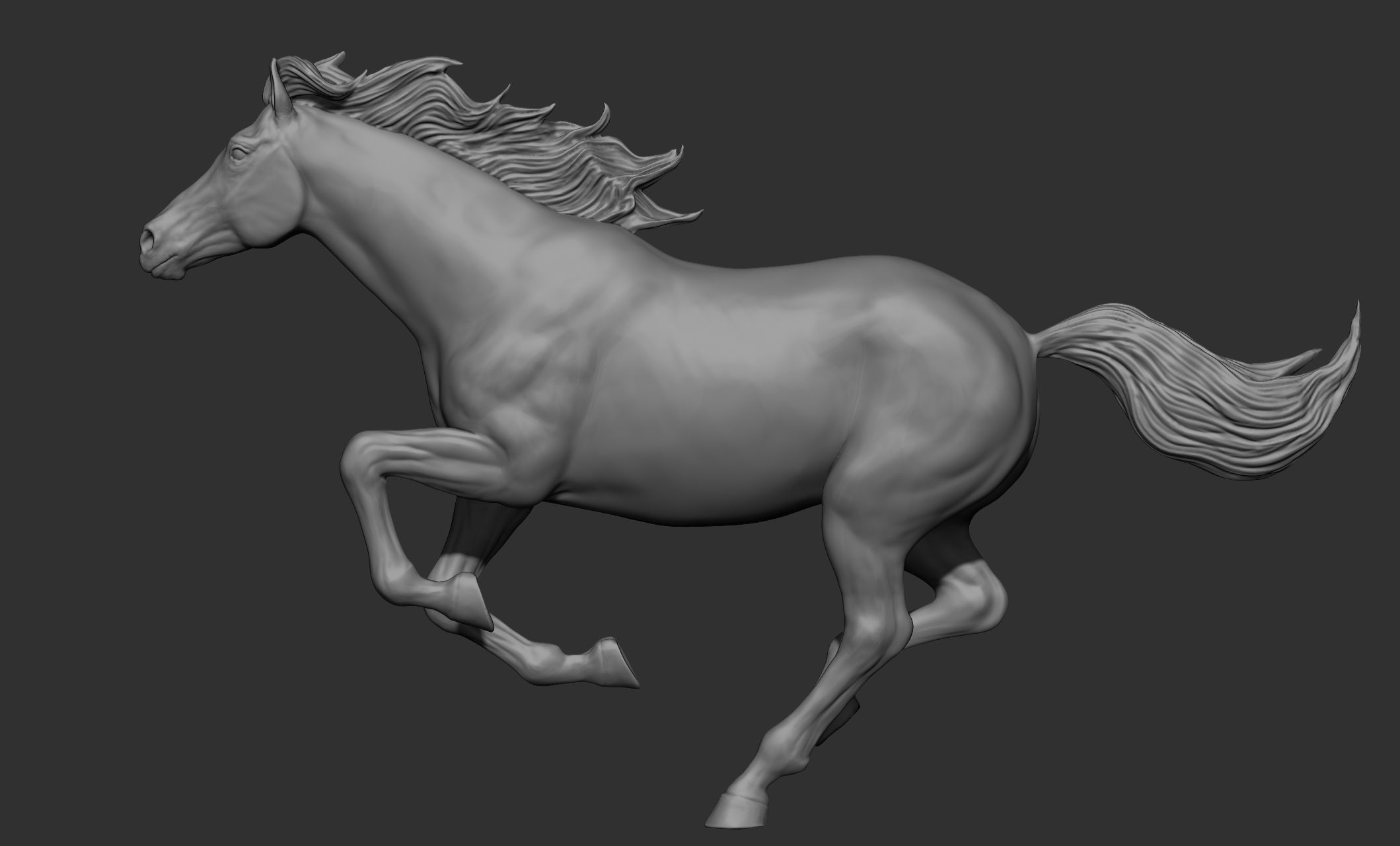 18 horse poses 3D model_2