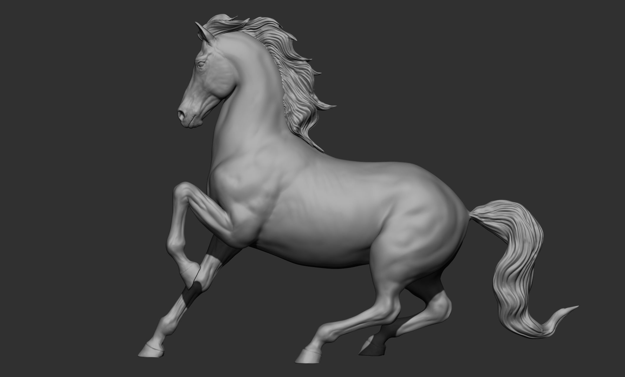 18 horse poses 3D model_76