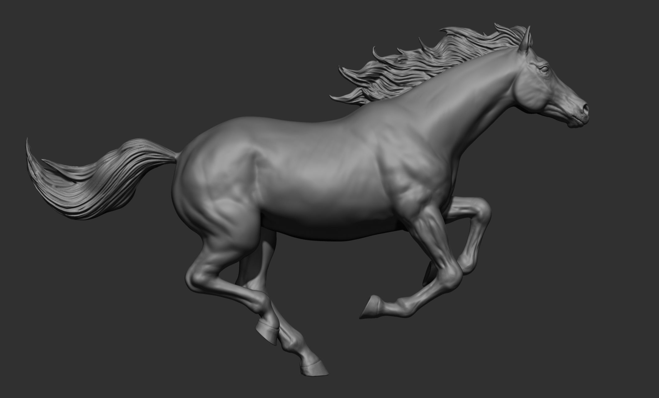 18 horse poses 3D model_5
