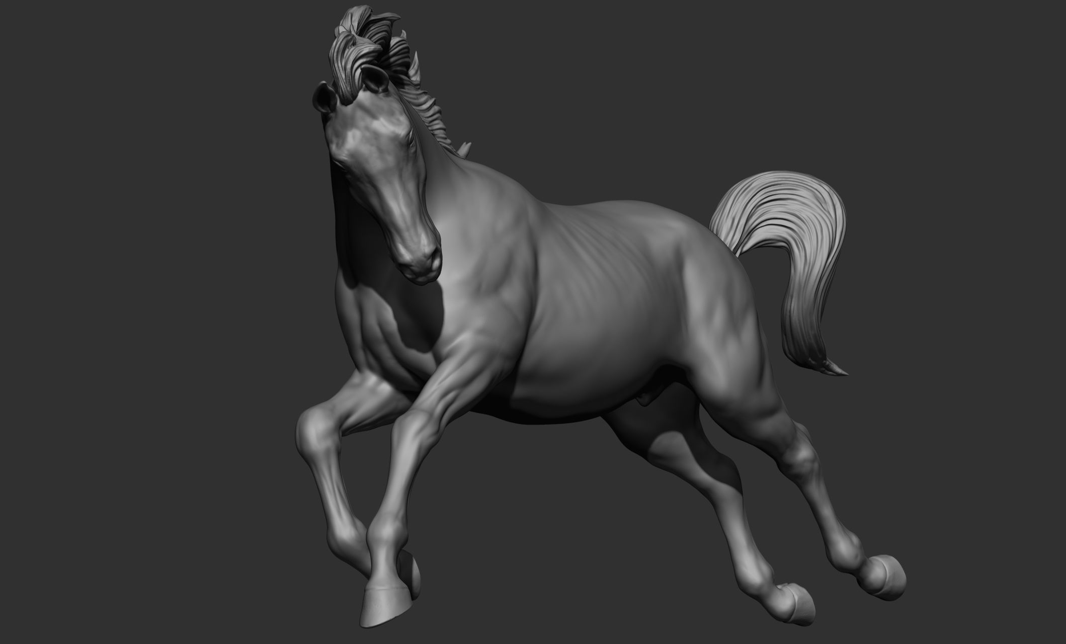 18 horse poses 3D model_33