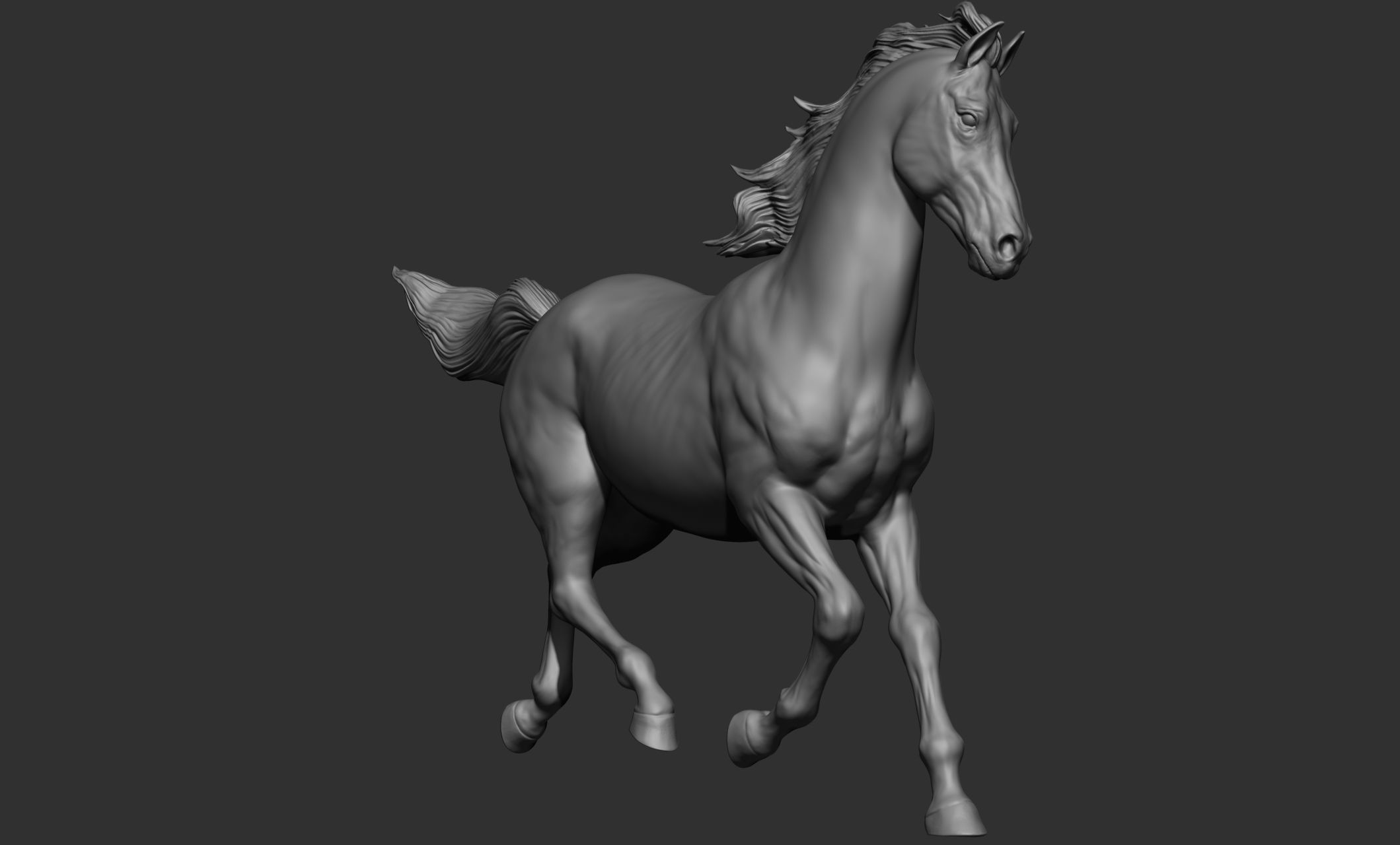 18 horse poses 3D model_21