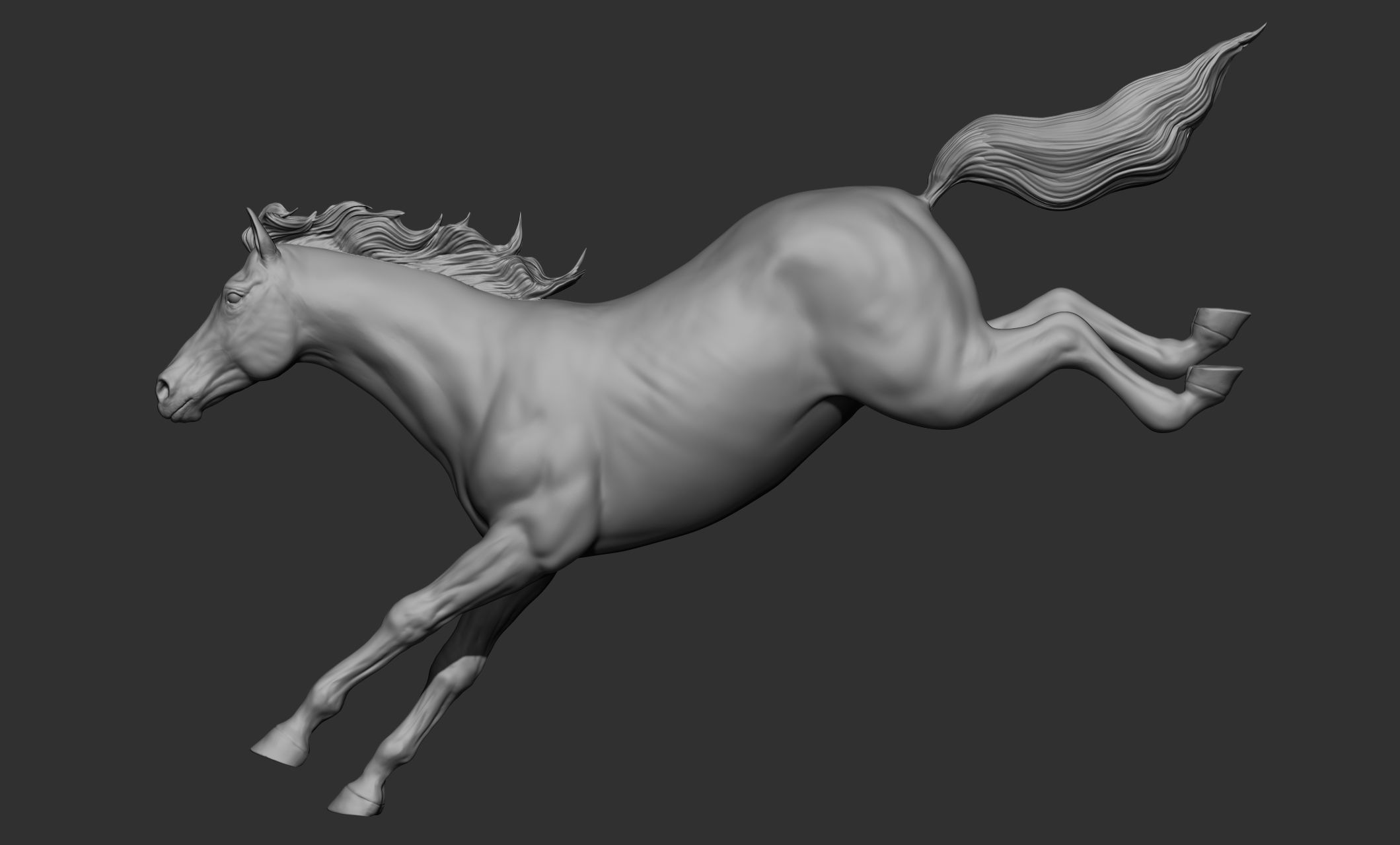 18 horse poses 3D model_81