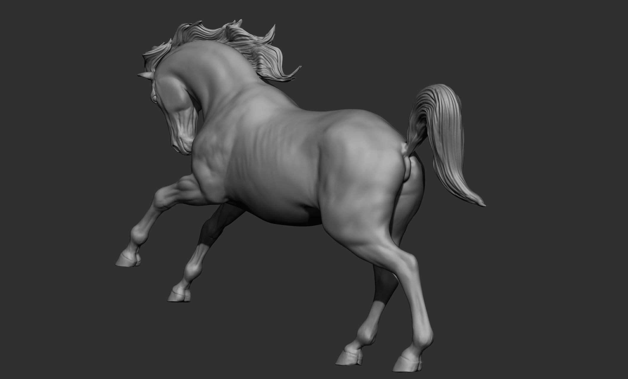 18 horse poses 3D model_30