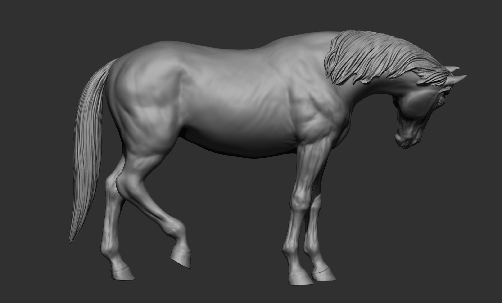 18 horse poses 3D model_73